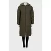 Green reversible down jacket