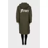 Green reversible down jacket