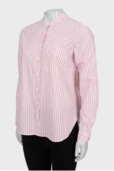 Vertical striped shirt