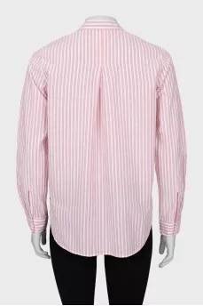 Vertical striped shirt