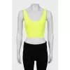 Yellow sports top