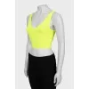 Yellow sports top