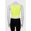 Yellow sports top