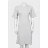 Gray fitted dress