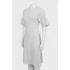 Gray fitted dress