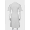 Gray fitted dress