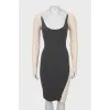 Two-tone fitted dress