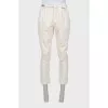 Men's beige corduroy trousers