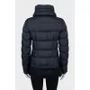 A-line jacket with fur at the bottom
