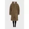 Jacket with eco-fur vest
