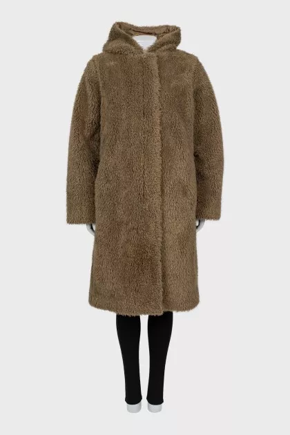 Jacket with eco-fur vest