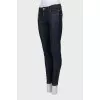 Skinny jeans decorated with chain