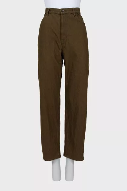 Mom fit jeans khaki