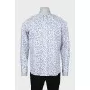 Men's straight printed shirt