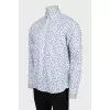 Men's straight printed shirt