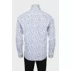 Men's straight printed shirt
