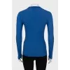 Fitted long sleeve blue
