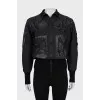 Bomber jacket with patch pockets
