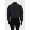 Bomber jacket with patch pockets