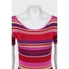 Striped fitted dress