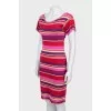Striped fitted dress