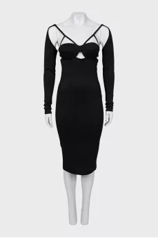 Black bodycon dress