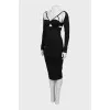 Black bodycon dress