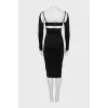 Black bodycon dress