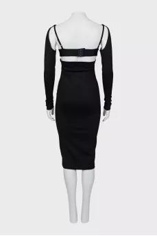 Black bodycon dress
