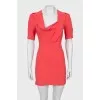 Red dress with 3/4 sleeves