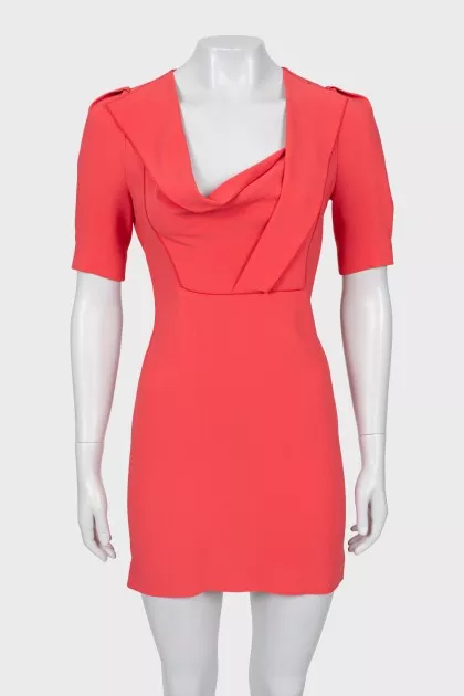 Red dress with 3/4 sleeves