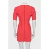 Red dress with 3/4 sleeves