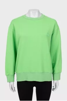 Green oversized sweatshirt