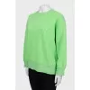 Green oversized sweatshirt