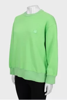 Green oversized sweatshirt