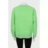 Green oversized sweatshirt