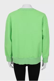 Green oversized sweatshirt