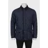 Men's blue quilted jacket