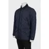 Men's blue quilted jacket