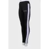 Sweatpants with stripes