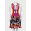 Dress with knitted top