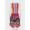 Dress with knitted top
