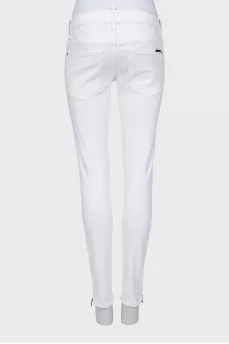 Белые джинсы skinny fit