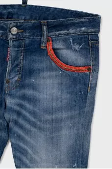 Укороченные джинсы skinny fit