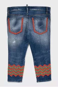 Укороченные джинсы skinny fit