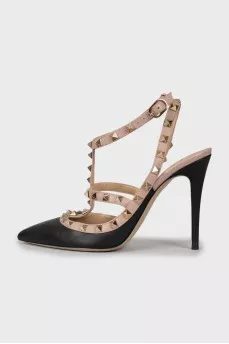 Двухцветные туфли Rockstud
