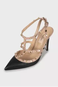 Двухцветные туфли Rockstud
