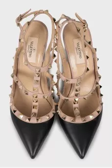 Двухцветные туфли Rockstud