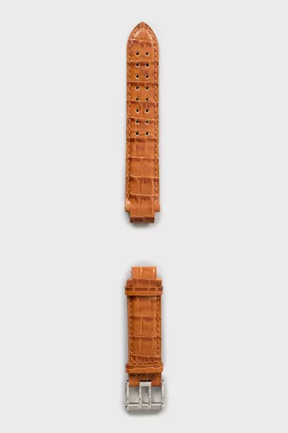 Crocodile leather watch strap