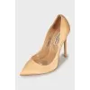 Textile high heels